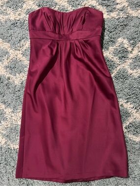 Alfred Angelo Strapless Dress in Berry